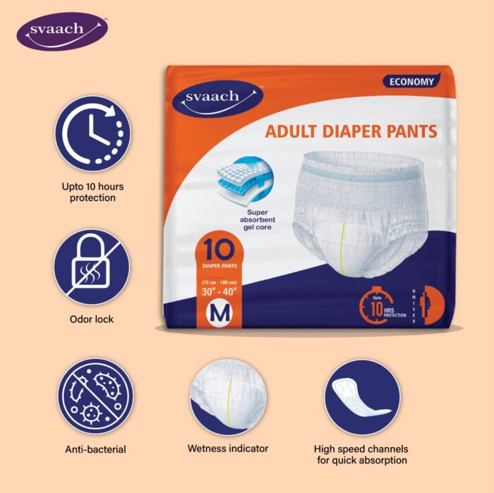 Svaach adult diaper pant features