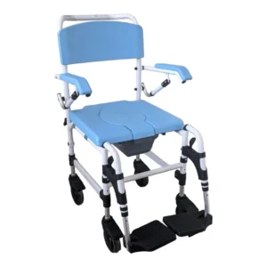 Aluminium Shower Commode Chair Lightweight Foldable
